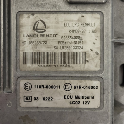 RENAULT K4MD8-97 1.6L LPG ECU / 616554000 / 100169/20 / LR200100G24 110R-006011