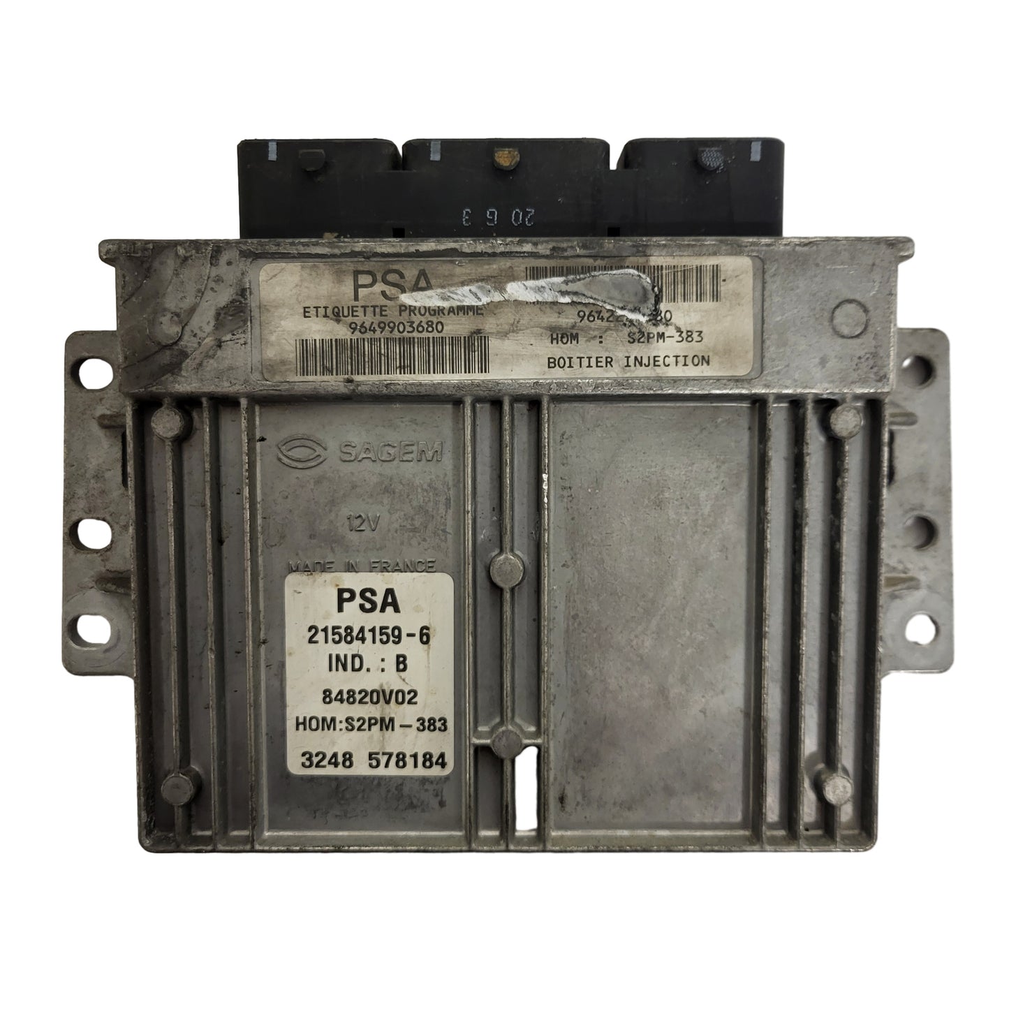 PEUGEOT CITROEN ECU / 21584159-6 / 9649903680 / 9642222380 / S2PM-383