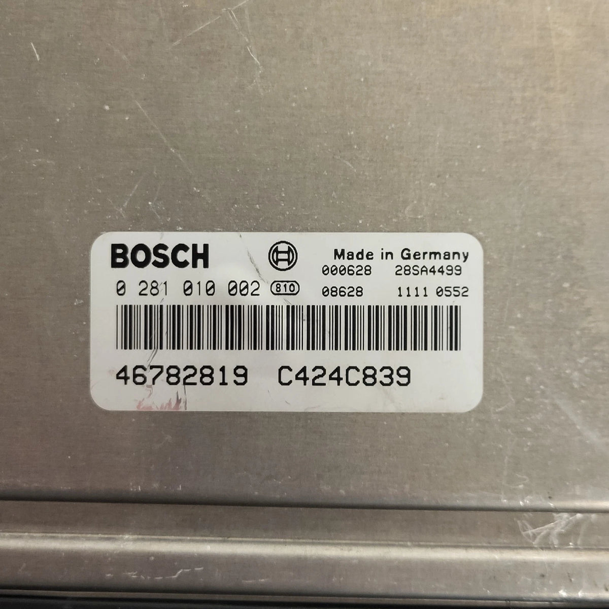 LANCIA LYBRA 1.9 JTD ECU / 0281010002 / 46782819 / BOSCH - C75-21 - 2