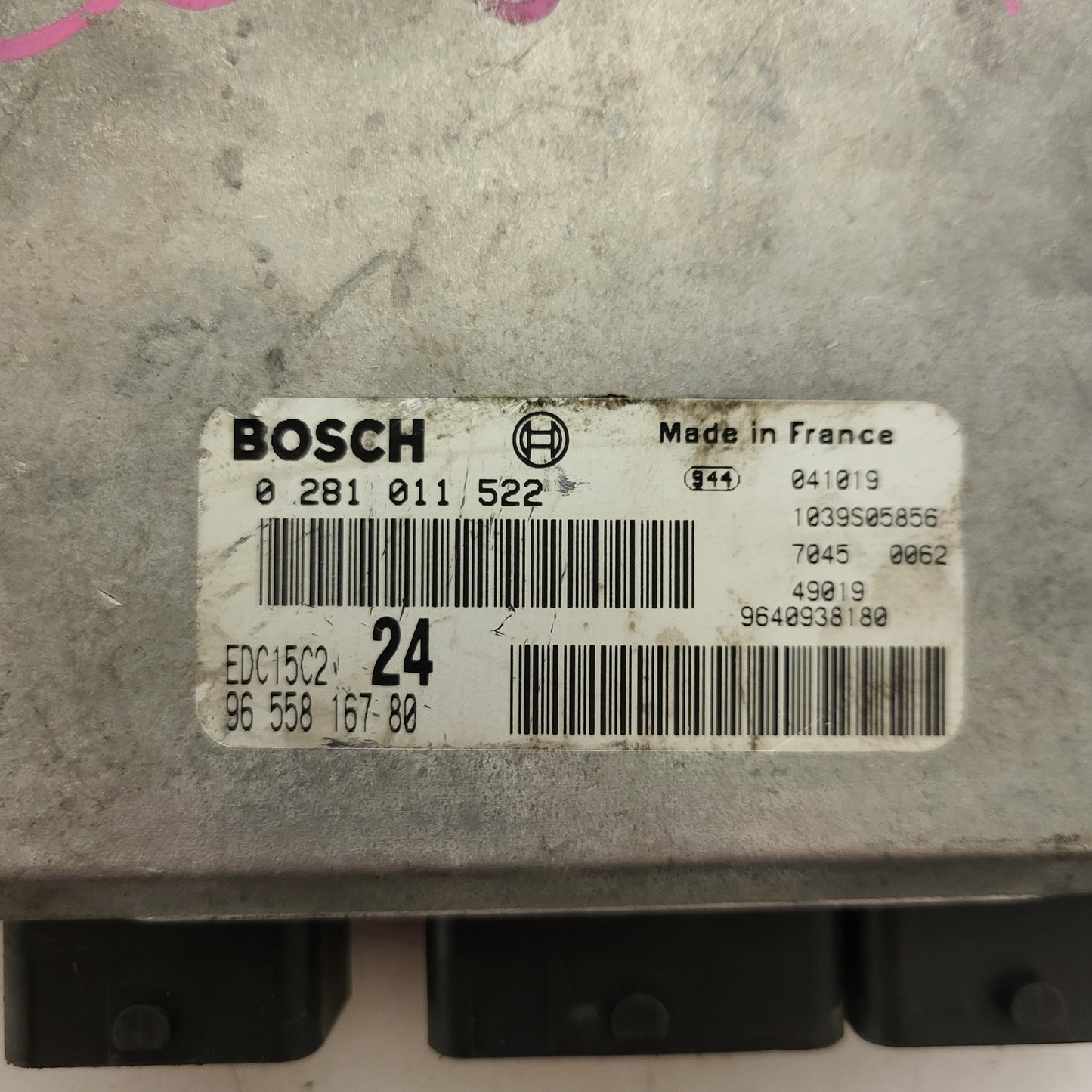 Fiat Ulisse 807 C8 ECU / 0281011522 / 9655816780 / 9640938180 / EDC15C2 / BOSCH