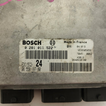Fiat Ulisse 807 C8 ECU / 0281011522 / 9655816780 / 9640938180 / EDC15C2 / BOSCH