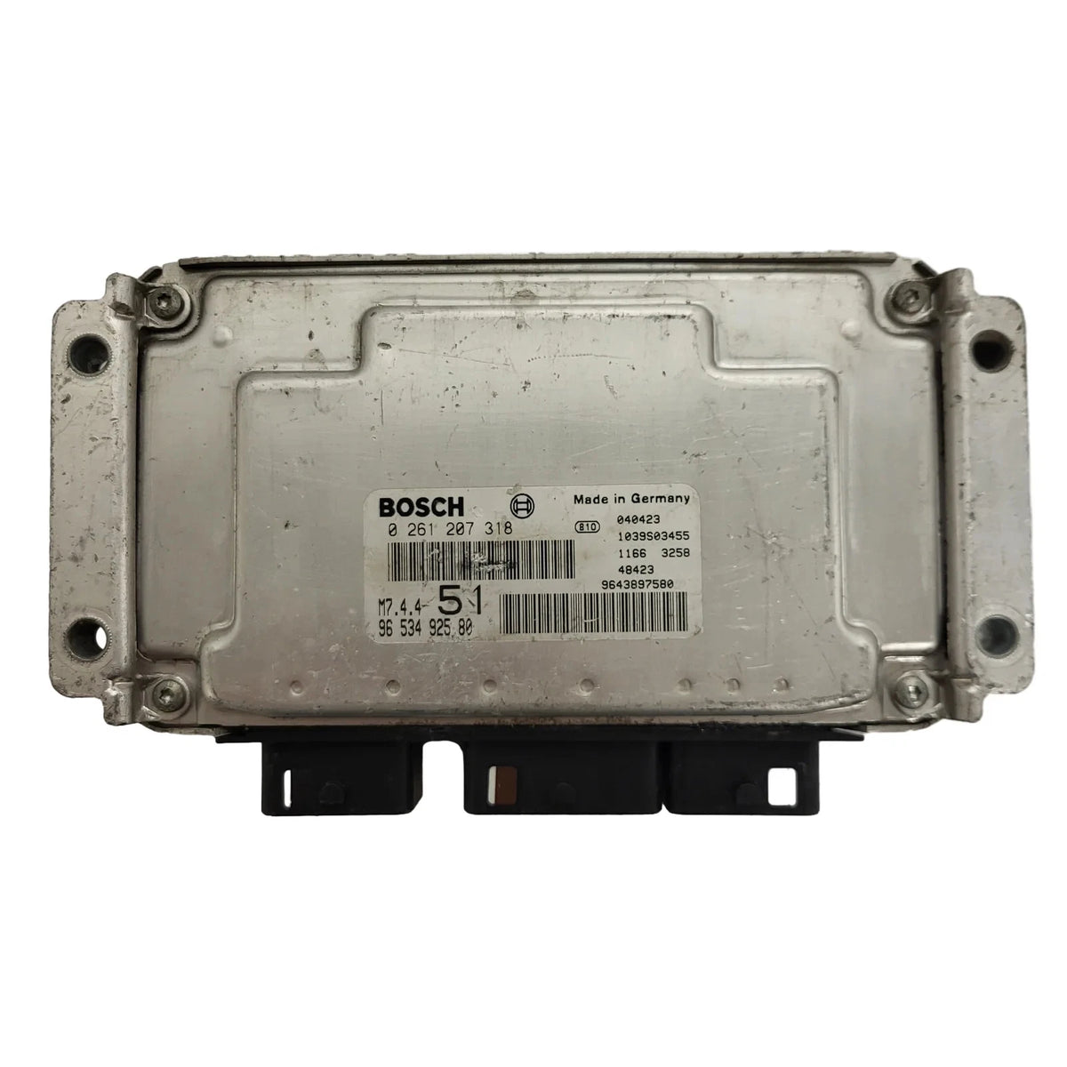 Citroen Xsara ECU / 0261207318 / 9653492580 / 9643897580 / BOSCH - C75-24 - 1