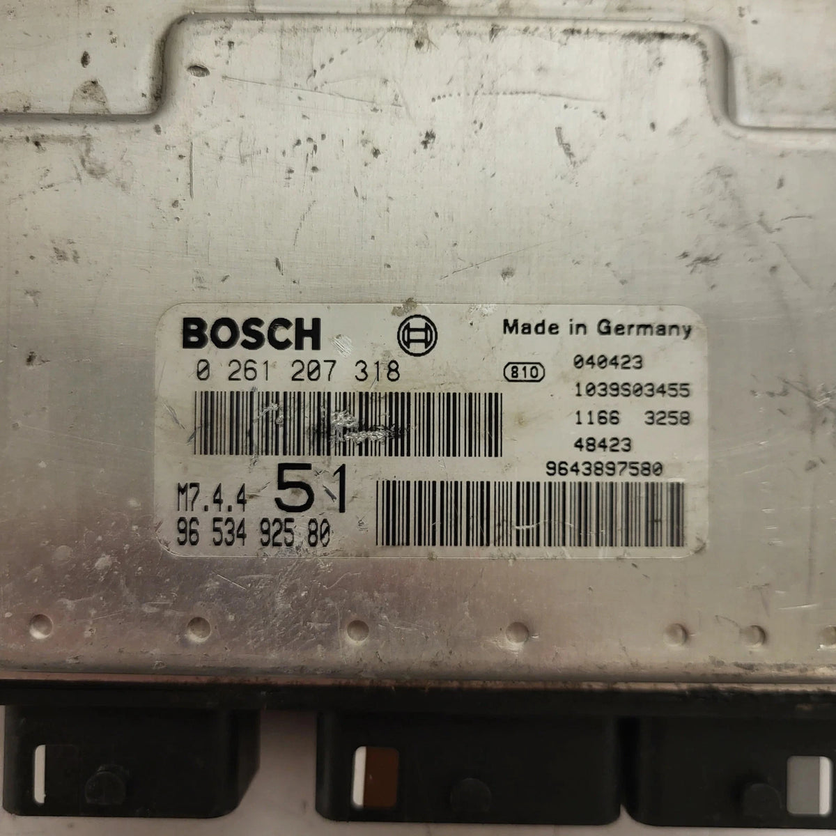 Citroen Xsara ECU / 0261207318 / 9653492580 / 9643897580 / BOSCH - C75-24 - 2