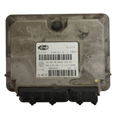 Fiat Seicento 600 ECU / 55187372 / IAW 4AF.M9 / 61600.627.05 / HW204 / MAGNETI MARELLI