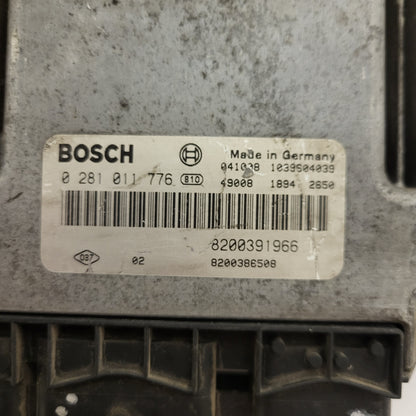 Renault 1.9DCI ECU / 0281011776 / 8200391966 / 8200386508 / BOSCH