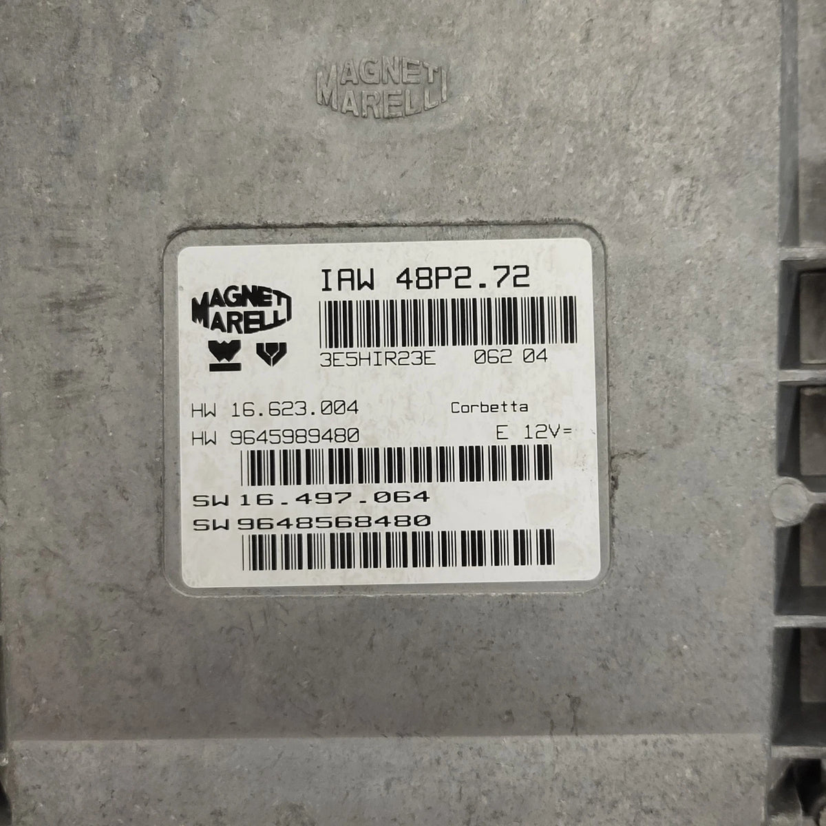 PEUGEOT CITROEN ECU / IAW 48P2.72 / SW 9648568480 / HW 9645989480 - C76-12 - 2