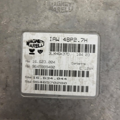 Peugeot 206 1.1 ECU / IAW 48P2.76 / SW 9648620880 / HW 9645989480