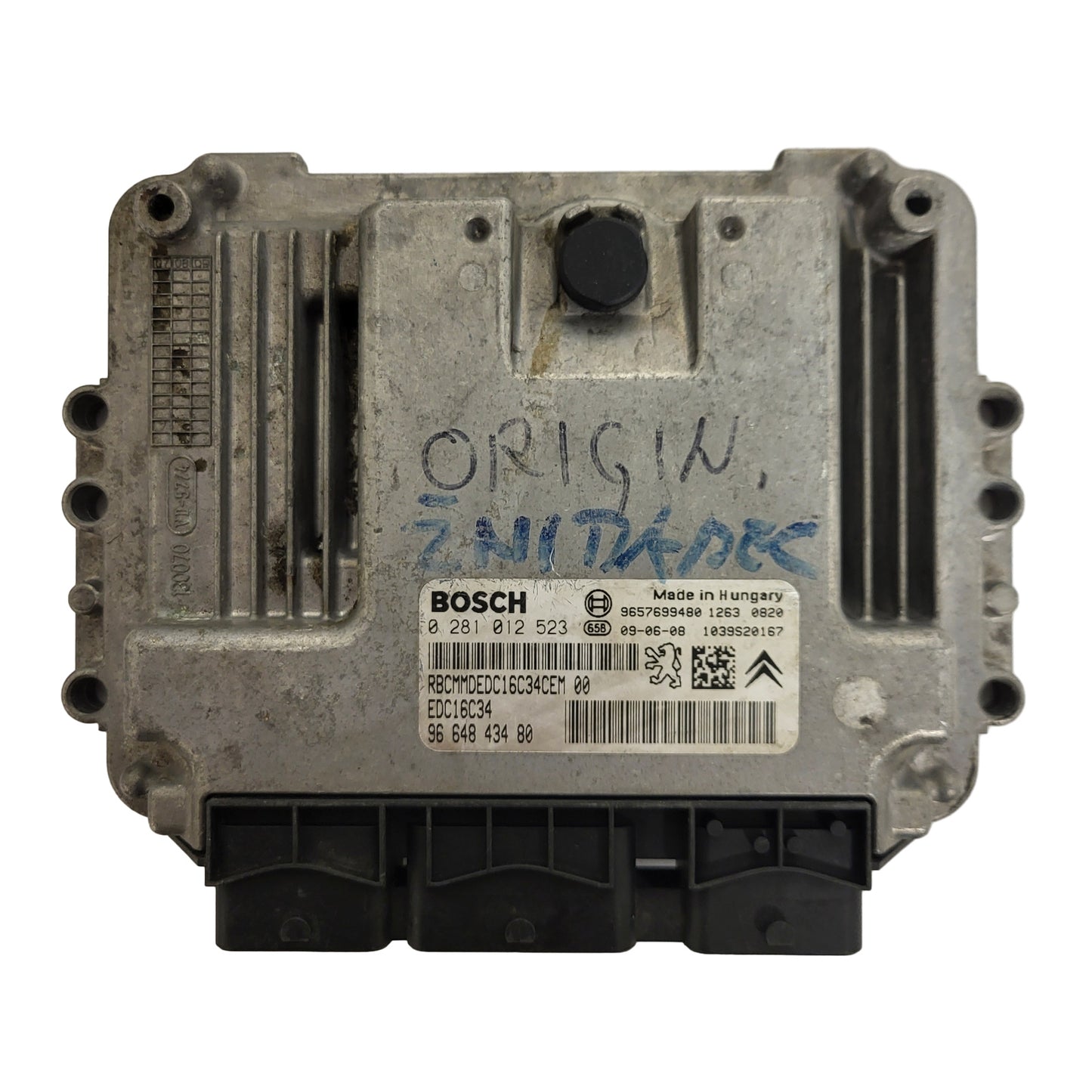 PEUGEOT CITROEN ECU / 0281012523 / EDC16C34 / 9664843480 / 9657699480 / BOSCH