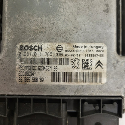 Peugeot Citroen ECU / 0281011785 / 9656709880 / 9654490280 / EDC16C34 / BOSCH
