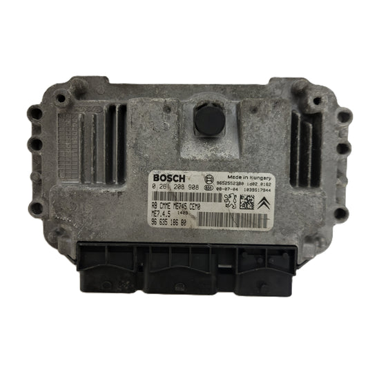 CITROEN PEUGEOT ECU / 0261208908 / ME7.4.5 / 9663518680 / 9652552380 / ME745 / BOSCH