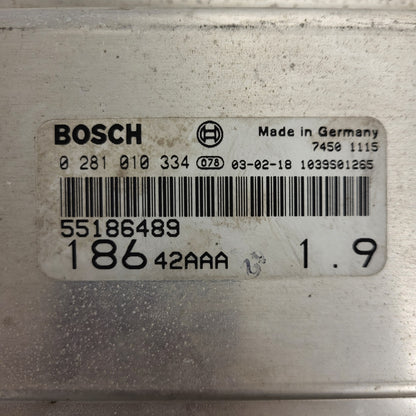 Fiat MULTIPLA 1.9 ECU / 0281010334 / 73501228 / BOSCH
