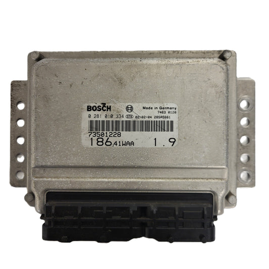 Fiat MULTIPLA 1.9 ECU / 0281010334 / 73501228 / BOSCH