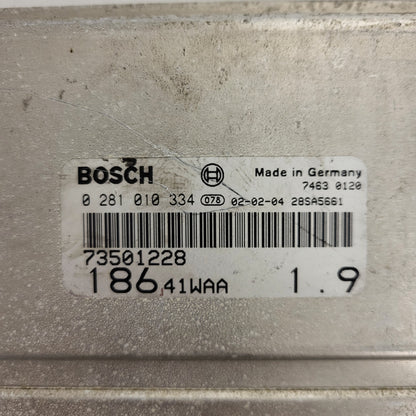 Fiat MULTIPLA 1.9 ECU / 0281010334 / 73501228 / BOSCH