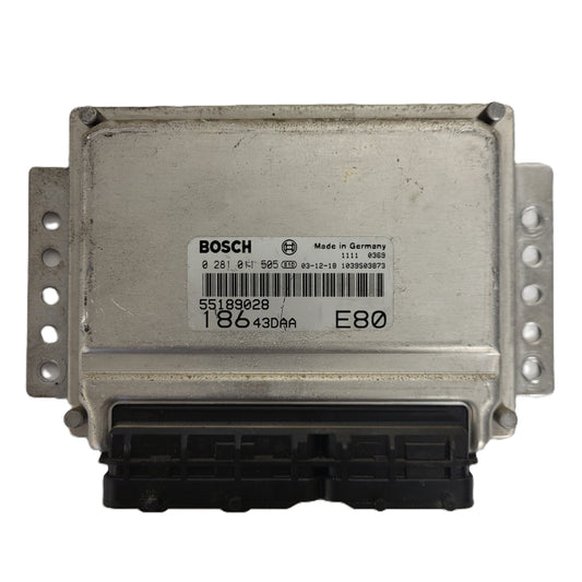 FIAT MULTIPLA ECU / 0281011505 / 55189028 / BOSCH