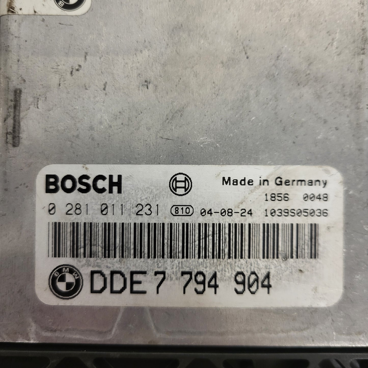 BMW 7 E65 ECU / 0281011231 / 7794904 / DDE7794404 / BOSCH