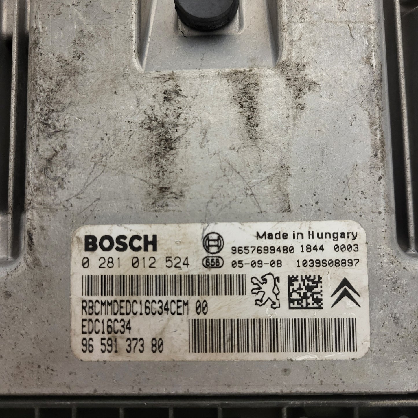 PEUGEOT CITROEN ECU / 0281012524 / 9659137380 / EDC16C34 / BOSCH