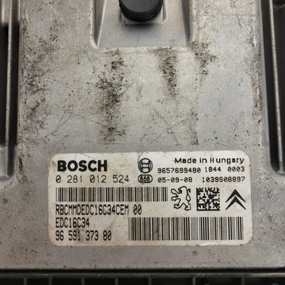 PEUGEOT CITROEN ECU / 0281012524 / 9659137380 / EDC16C34 / BOSCH