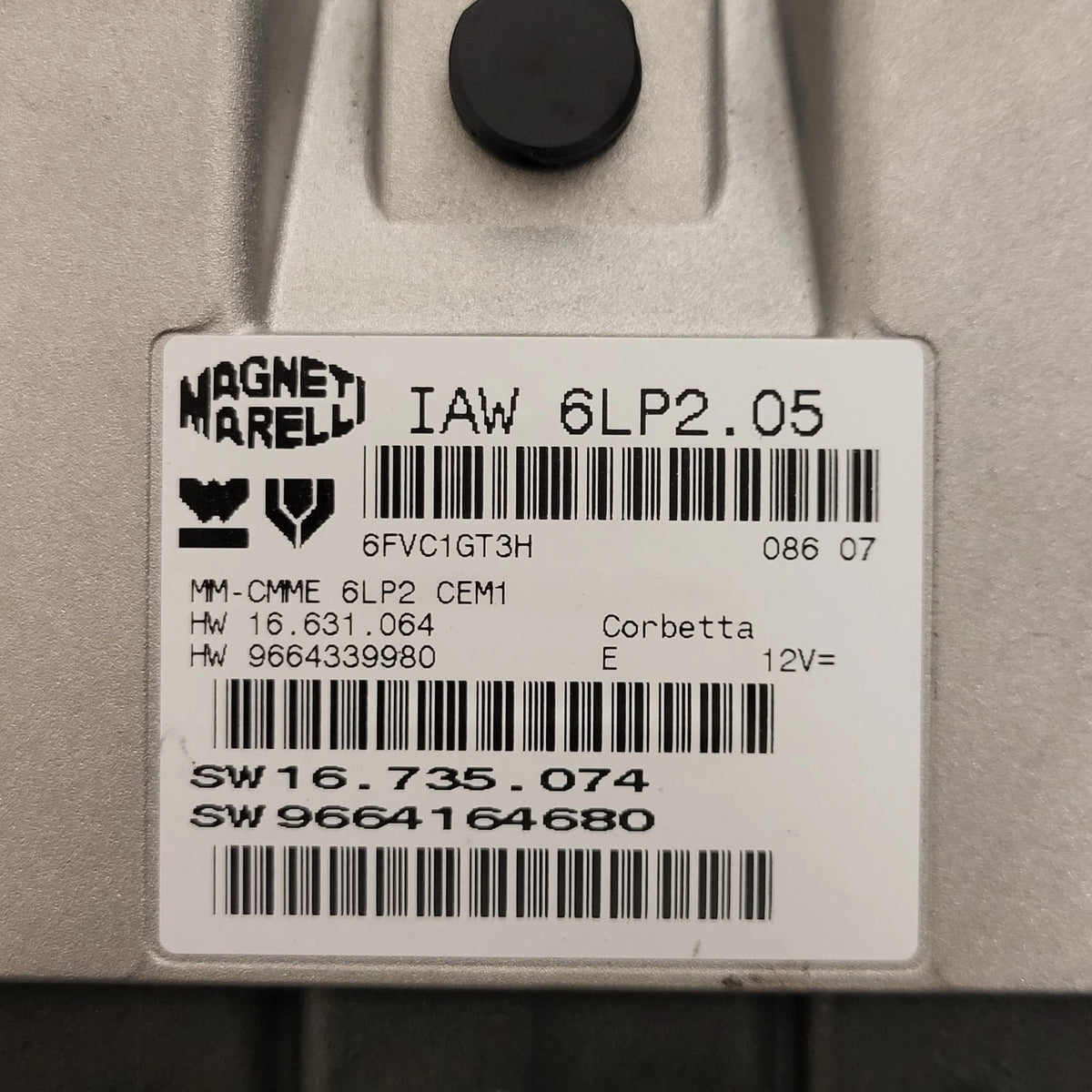 PEUGEOT CITROEN ECU / IAW 6LP2.05 / 9664164680 / 9664339980 / MAGNETI MARELLI - C77-23 - 2