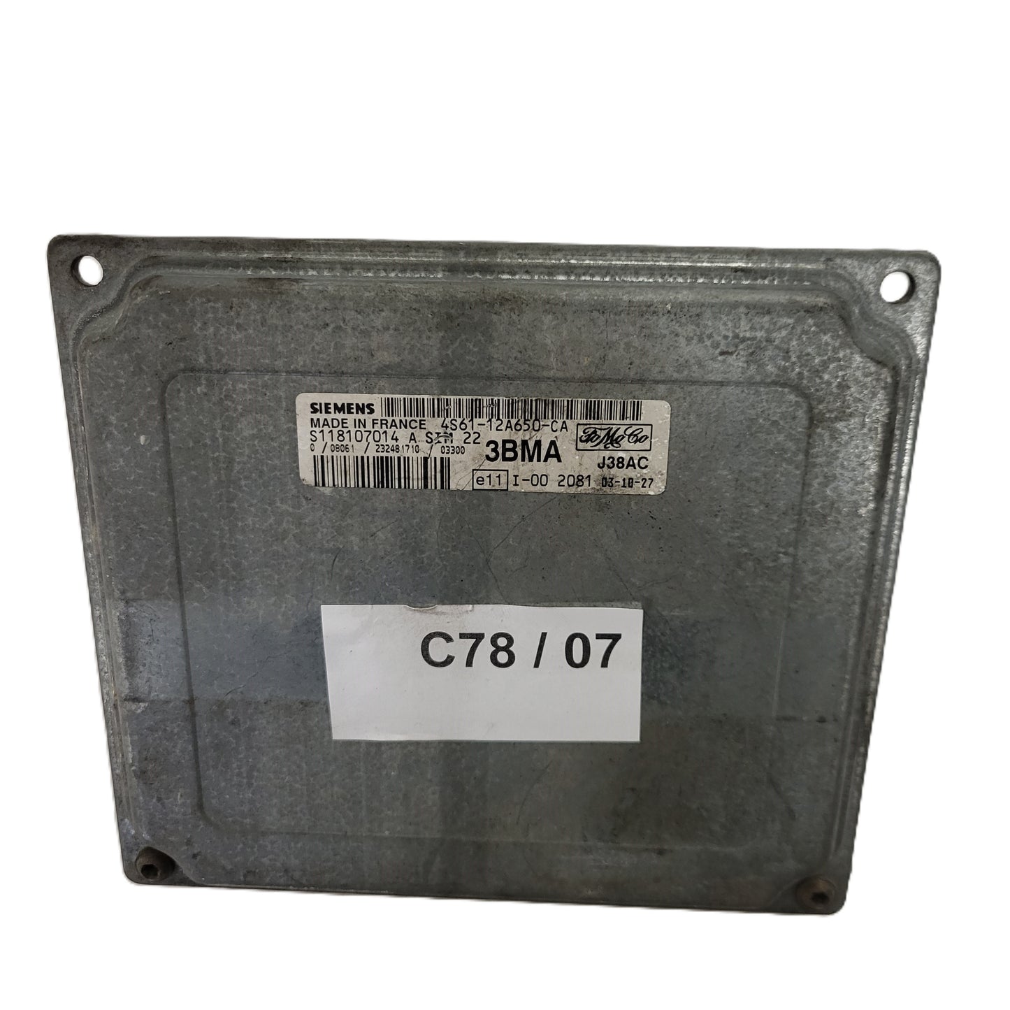 FORD FIESTA / S118107014A / SIM22 / 4S61-12A650-CA / 3BMA / FOMOCO