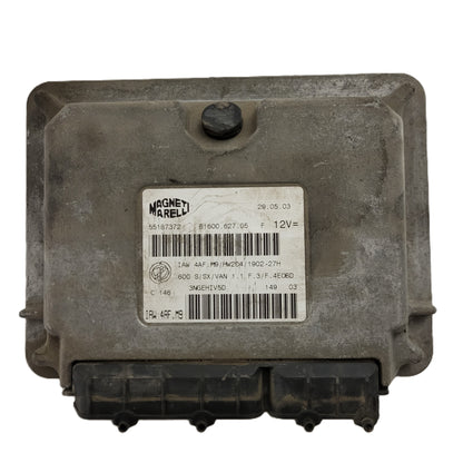 Fiat Seicento 600 ECU / 55187372 / IAW4AF.M9 / 61600.627.05 / MAGNETI MARELLI