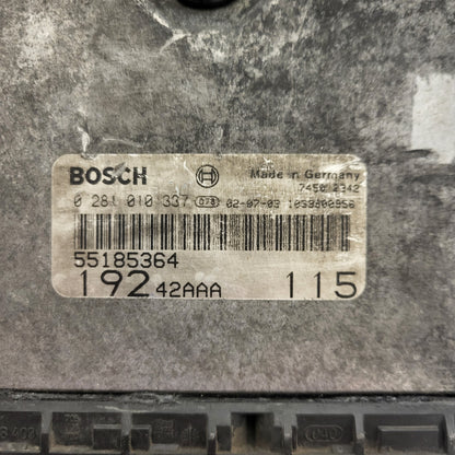 Fiat Stilo 1.9 JTD ECU / 0281010337 / 55185364 / BOSCH