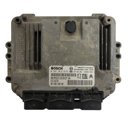PEUGEOT CITROEN ECU / 0281012619 / 9663943980 / EDC16C34 / BOSCH