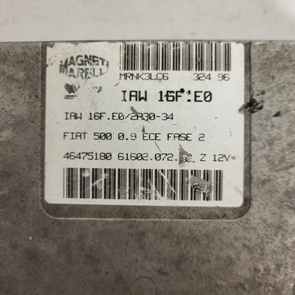 FIAT 500 0.9 ECU / IAW 16F.E0 / 46475180 / 61602.072.02 / MAGNETI MARELLI