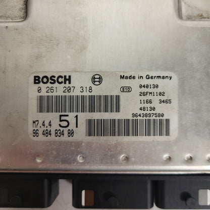 Citroen Xsara ECU / 0261207318 / 9648483480 / 9643897580 / BOSCH