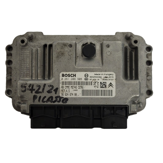 CITROEN PEUGEOT ECU / 0261208908 / ME7.4.5 / 9662467480 / 9652552380 / ME745