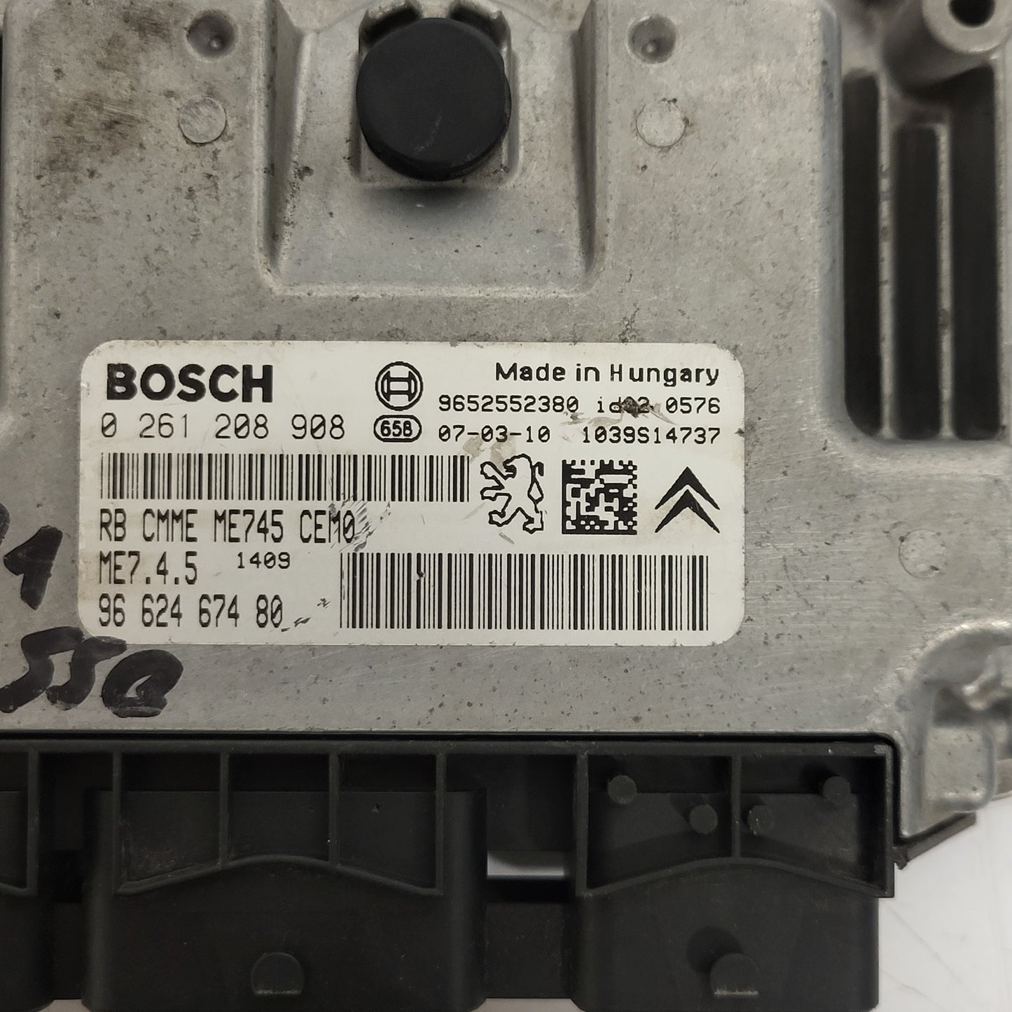 CITROEN PEUGEOT ECU / 0261208908 / ME7.4.5 / 9662467480 / 9652552380 / ME745
