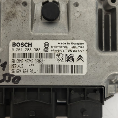 CITROEN PEUGEOT ECU / 0261208908 / ME7.4.5 / 9662467480 / 9652552380 / ME745