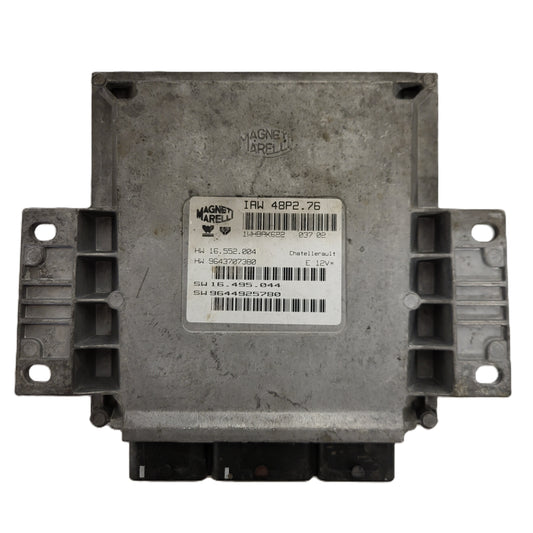 PEUGEOT 206 ECU / IAW 48P2.76 / 9643707380 / 9644925780 / MAGNETI MARELLI