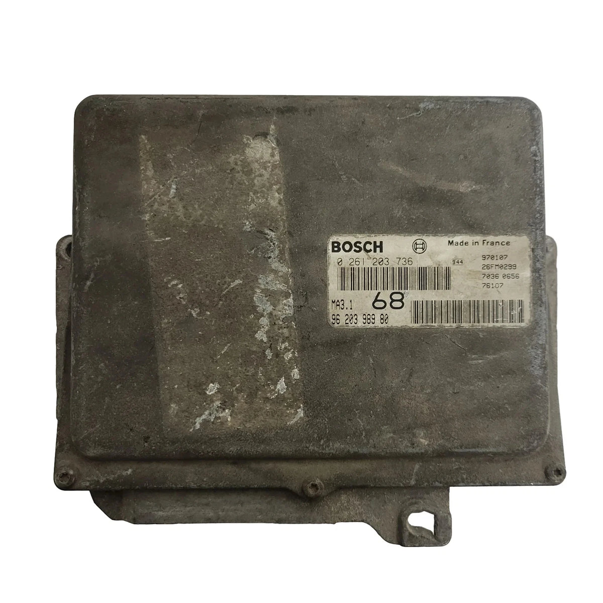 CITROEN SAXO ECU / 0261203736 / 9620398980 / MA3.1 / BOSCH - C80-04 - 1