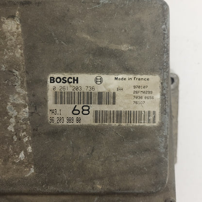 CITROEN SAXO ECU / 0261203736 / 9620398980 / MA3.1 / BOSCH