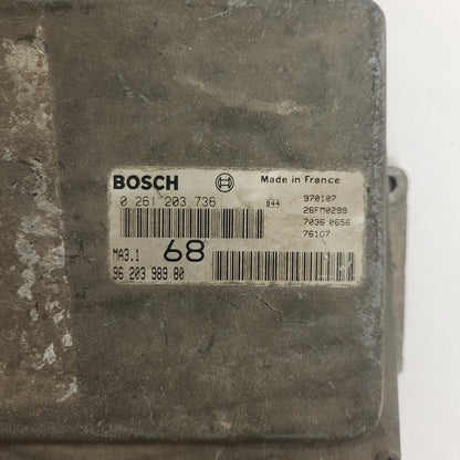 CITROEN SAXO ECU / 0261203736 / 9620398980 / MA3.1 / BOSCH - C80-04 - 2