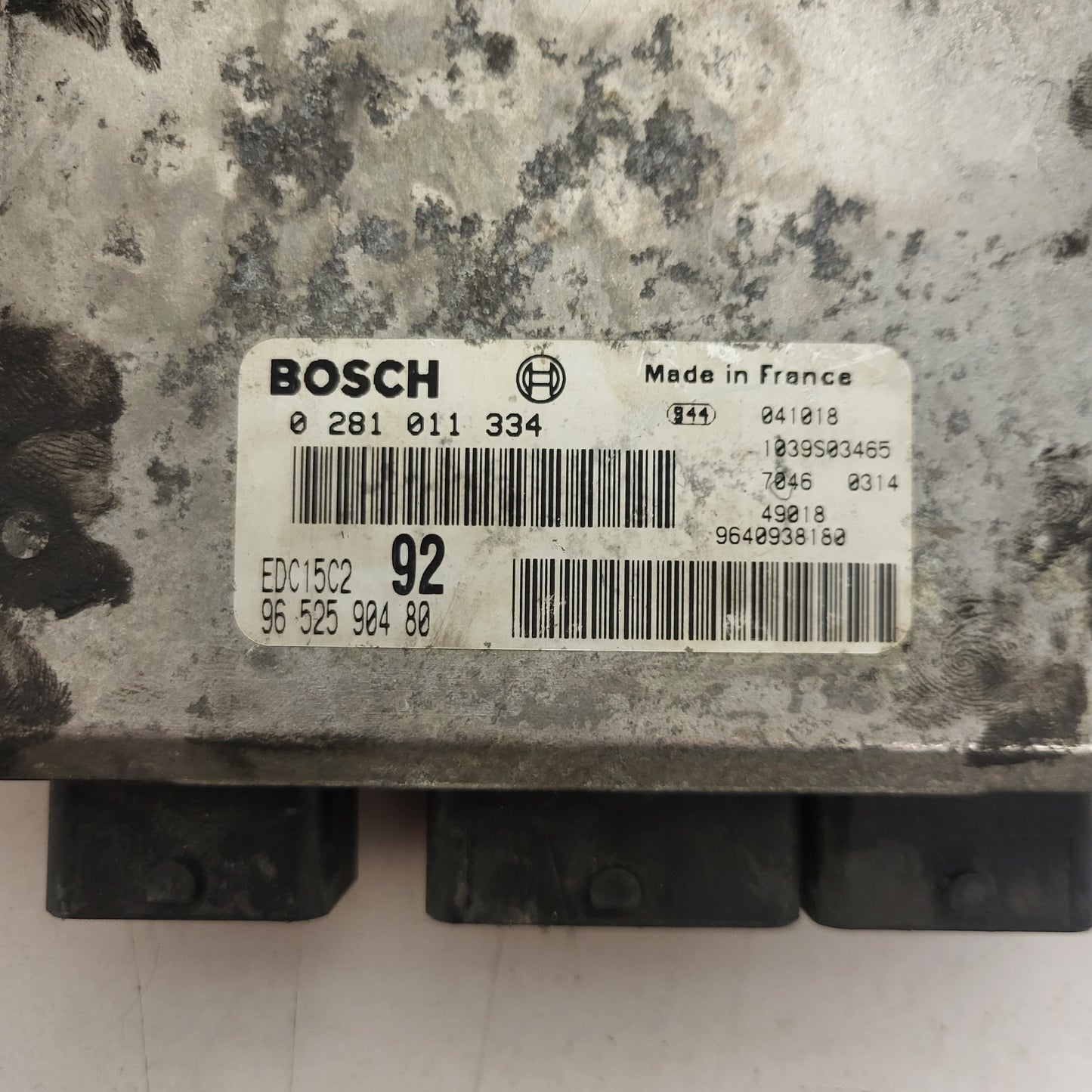 LANCIA PHEDRA 2.0 ECU / 0281011334 / 9652590480 / EDC15C2 / 9640938180 / BOSCH