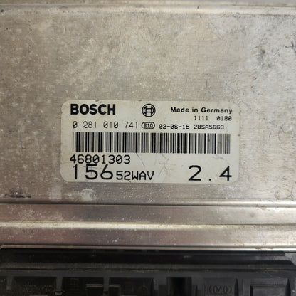 ALFA ROMEO 156 2.4 ECU / 0281010741 / 46801303 / BOSCH