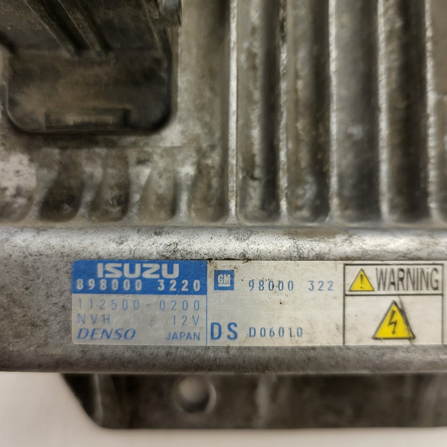 OPEL MERIVA 1.7 ECU / 8980003220 / 112500-0200 / 98000322 / D06010 / DENSO