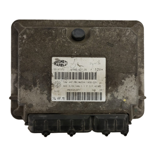 Fiat Seicento 600 ECU / 55187372 / IAW4AF.M9 / 61600.627.05 / MAGNETI MARELLI