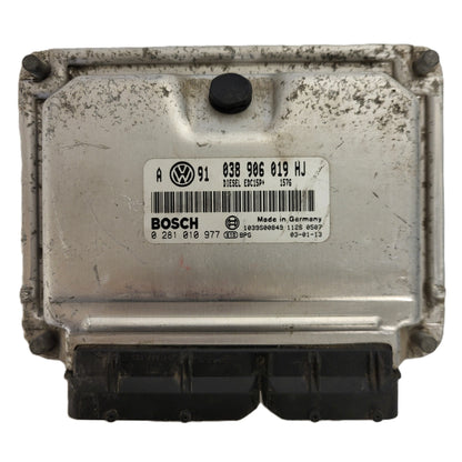 VW GOLF ECU / 038906019HJ / 0281010977 / EDC15P+ / BOSCH