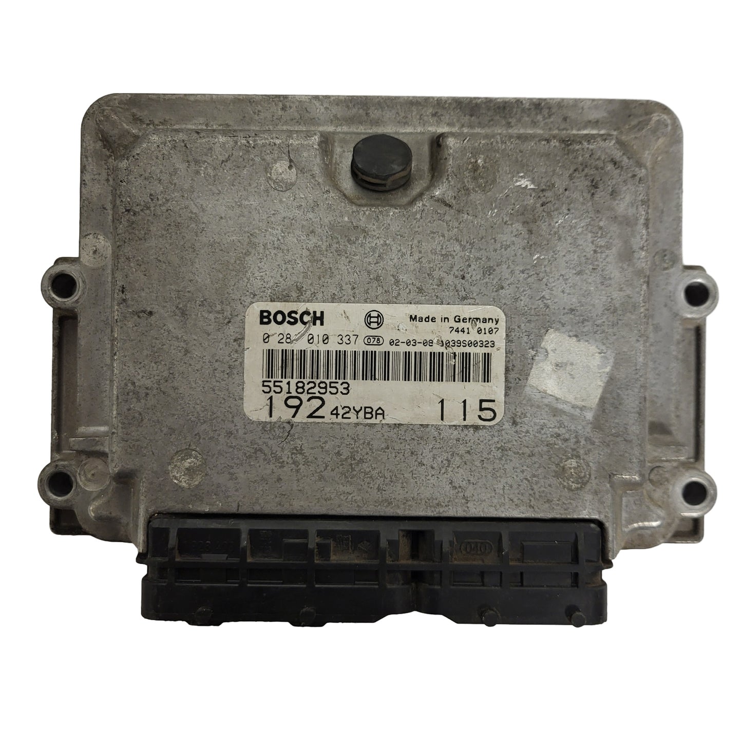 Fiat Stilo 1.9 JTD ECU / 0281010337 / 55182953 / 19242YBA / BOSCH