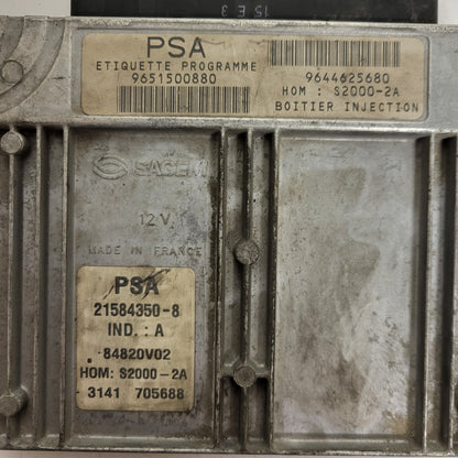 PEUGEOT CITROEN ECU / 21584350-8 / 9651500880 / 9644625680 / S2000-2A
