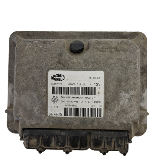 Fiat Seicento 600 ECU / 55187372 / IAW4AF.M9 / 61600.627.05 / MAGNETI MARELLI