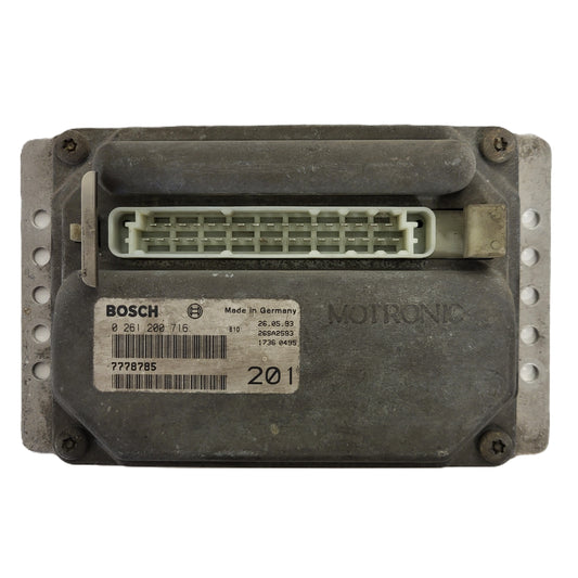 LANCIA Y10 ECU / 0261200716 / 7778785 / 00077787850 / BOSCH