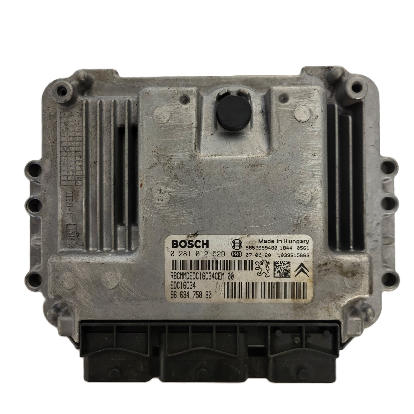 PEUGEOT CITROEN ECU / 0281012529 / 9663475880 / 9657699480 / EDC16C34 / BOSCH