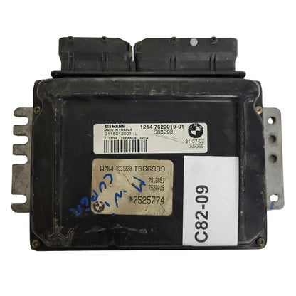 MINI COOPER 1.6 ECU / S118012001 / S118012001L / 1214 7520019-01 / SIEMENS - C82-09 - 1