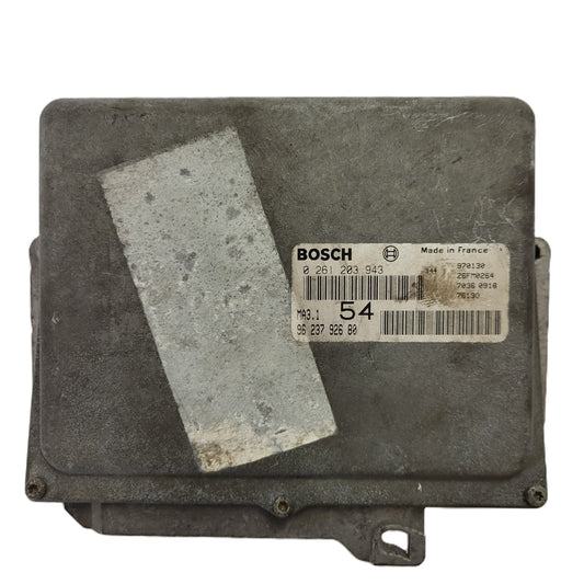 Peugeot 106 Citroen Saxo AX ECU / 0261203943 / 9623792680 / MA3.1 / BOSCH