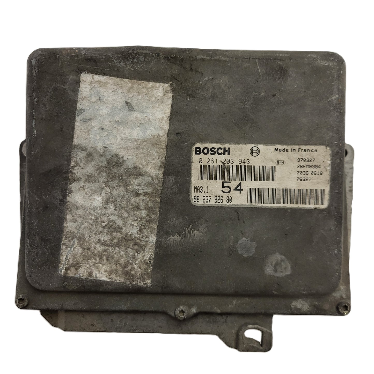 Peugeot 106 Citroen Saxo AX ECU / 0261203943 / 9623792680 / MA3.1 / BOSCH