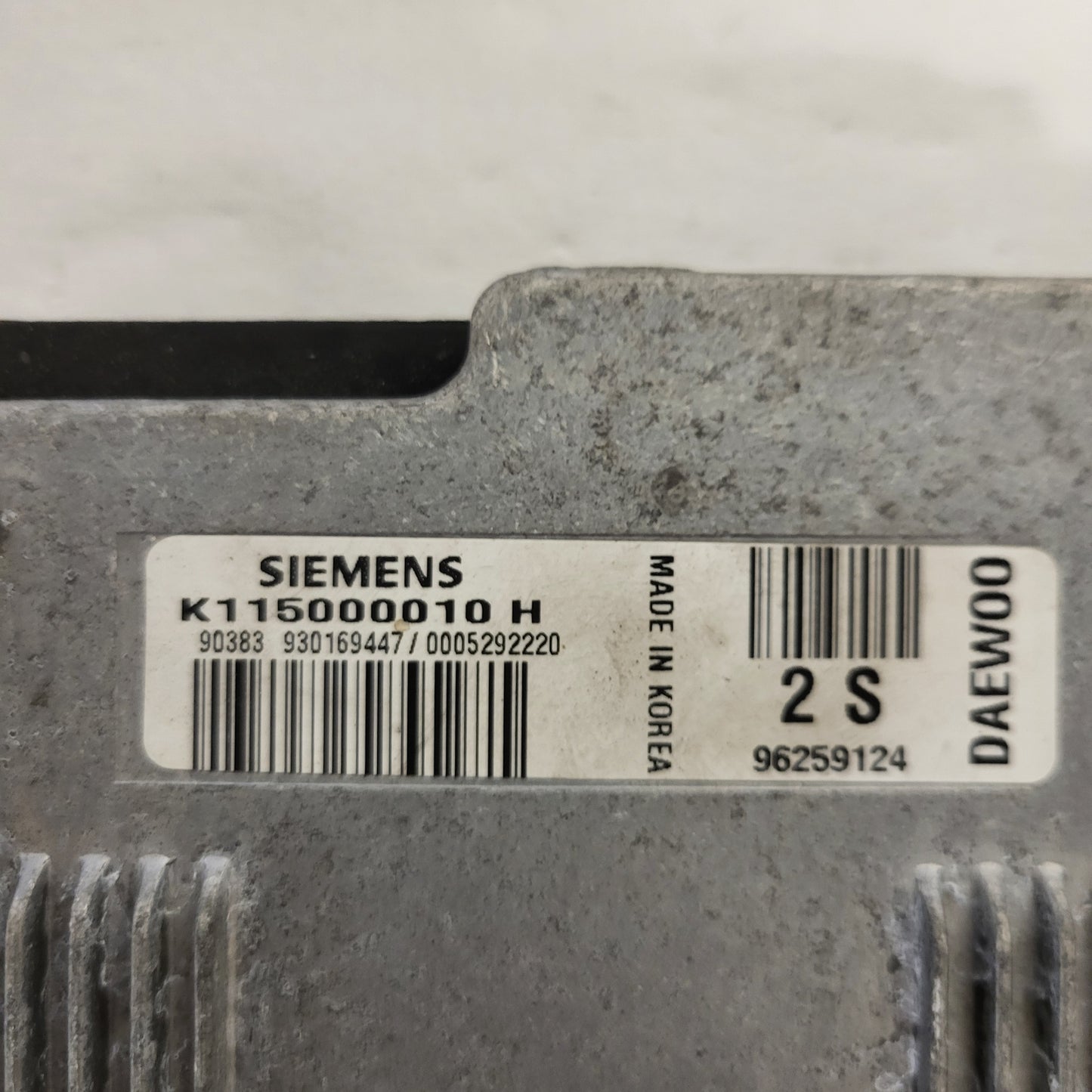 DAEWOO MATIZ ECU / K115000010H / 96259124 / SIEMENS