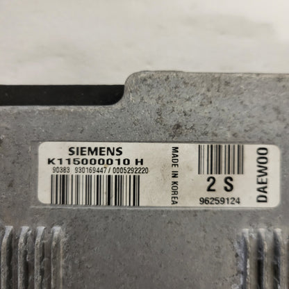 DAEWOO MATIZ ECU / K115000010H / 96259124 / SIEMENS